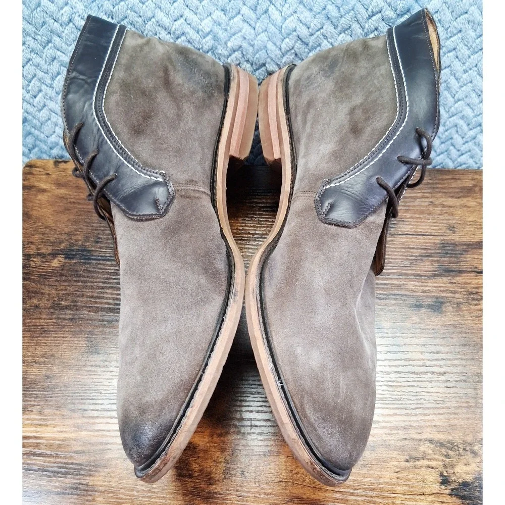7 For All Mankind Mens Brown Suede Leather Chukka Boots SJ400111 Size 13 US